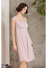 Resim Pierre Cardin 4005 Hamile Lohusa Sabahlıklı Gecelik Takım-pudra 
