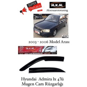 Resim Hyundai Admira Lx 2003-2006 Model 4'Lü Mugen Cam Rüzgarlığı 