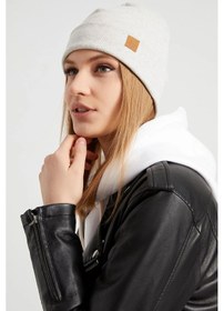 Resim Kadın Balıkçı Style %100 Pamuklu Kaşkorse, Terletmez, Ultra Hafif, Yumuşak Bere - Standart / Melanj Açık Gri Melanj Açık Gri 