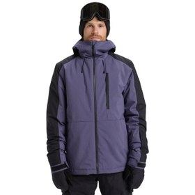 Resim Quiksilver Mission Block Jk Erkek Mor Snowboard Ceketi 