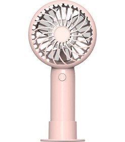 Resim Mini El Tipi Küçük Vantilatör Renkli Vantilatör Taşınabilir Sessiz 2296 Açık Pembe 