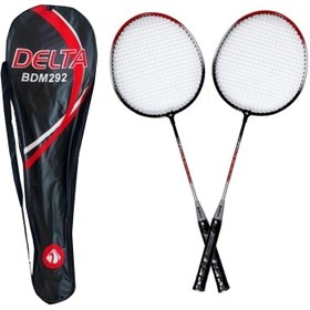 Resim Delta Ekipman Badminton Malzemeleri BADMINTON 2 RAKET SET 