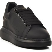 Resim Ayakmod Premium 02028 M Siyah Hakiki Deri Erkek Sneaker Siyah 