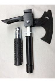Resim Axe Tools Portatif Çok Fonksiyonlu Bahçe Kamp Araç Seti Balta Çekiç Keser + Mavi Kamuflaj Çantası 