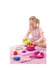 Resim Oyuncak Mutfak Seti Tencere Tava & Aksesuarlar Çocuklar İçin Eğitici Oyun Seti 