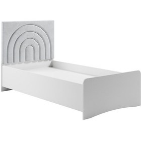 Resim Meltem Kids Fiona Gri Genç Odası Amortisörlü Karyola 100x200 Cm 