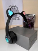 Resim Subzero Katlanabilir sevimli Kedi Kulaklı Bluetooth Kulaklık 