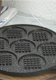 Resim Waffle Tavası - Döküm Pankek Tavası - 27 Cm 