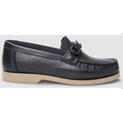 Resim Hakiki Deri Füme Tokalı Kadın Günlük Ayakkabı Füme 