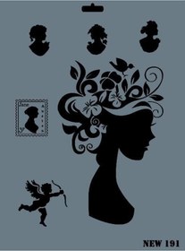 Resim Mey İthalat Rich New Seri N-191 Stencil 35x25 Cm 