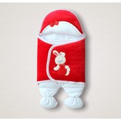 Resim Kundak Kadife Ayıcıklı Kız Bebek Ayaklı Kırmızı Ps9876, 2 -knd 45133 -09 