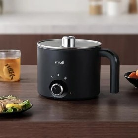 Resim Esmo Home Mioji Mio EP35 600W 1.8l Çok Fonksiyonlu Elektrikli Pişirici Siyah 