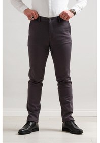 Resim Notra Klasik Kesim Kışlık Kumaş Gabardin Boru Paça Erkek Pantolon Antrasit 