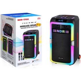 Resim NODAR Ndr1708 Bluetooth Speaker 290*280*600Mm Siyah 
