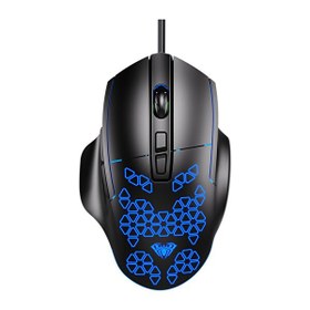 Resim Aula F812 7200 DPI RGB 7 Tuşlu Makro Optik Oyuncu Mouse 