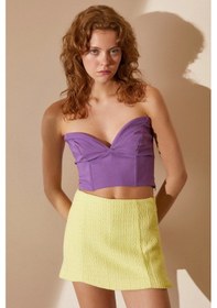 Resim Never More Kalp Yaka Büstiyer Mor 