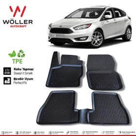 Resim Ford Focus 4 Paspas 2015 2018 Arası 3d Havuzlu Wöller Paspas 