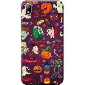 Resim Ceppare Huawei Honor 8s Kılıf Ksa-Lx9 Desen Baskılı Silikon Kapak Halloween STK:283 