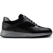 Resim Deery Hakiki Deri Siyah Sneaker Erkek Ayakkabı - 01892Msyhe01 Siyah 