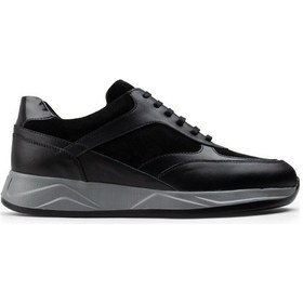 Resim Deery Hakiki Deri Siyah Sneaker Erkek Ayakkabı - 01892Msyhe01 Siyah 