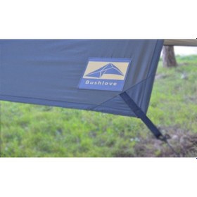 Resim Bushlove Bushcraft Premium 4 Mevsim Tarp Tente 3m 3m Haki 