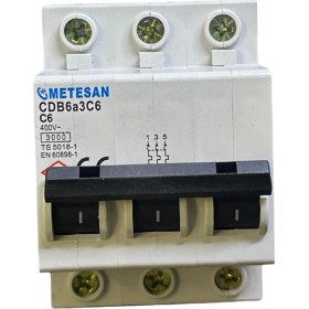 Resim Metesan 3X6A 3ka C Otomatik Sigorta 