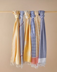 Resim English Home Vina Pamuklu Peştamal 90x150 Cm Sarı Sarı 