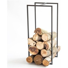 Resim Odunluk Şömine Yanı Dekoratif Metal Odunluk N11.2168 