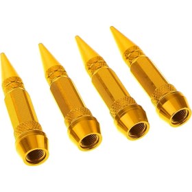 Resim Blesiya Lastik Tekerlek Jant Araba Kamyon Suv Altın Için 4 Altın Alüminyum Valf Kök Kapakları (Yurt Dışından) 