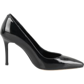 Resim Desa Kadın Siyah Rugan Deri Stiletto 