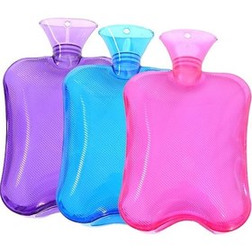 Resim Şeffaf Pvc Kalın Ilık Su Torbası El Isıtıcı Kız Cep Isıtıcı Sıcak Su Torbası, Renk: 1000ml Mor 