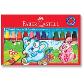 Resim Faber-Castell Pastel Boya Red Line Karton Kutu Köşeli 12 Renk 5282 125312 