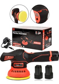 Resim Assur Asr443 12V Orbital 6 Kademeli Polisaj Makinesi Kırmızı 
