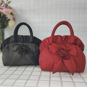 Resim 1 adet Fiyonklu Bayan El Çantası Yeni Düz Renk Üst Saplı Orta Çanta Fermuarlı Yaz Çantası - Kırmızı ve Açık Yeşil Çiçek Desenli, Polyester Malzeme, Elde Yıkama veya Profesyonel Kuru Temizleme, Tatil Teması, Polyester Astar, Kenar Boyası Yok 