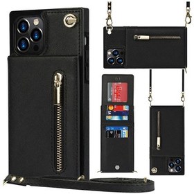 Resim iPhone 12 / 12 Pro İçin Kordonlu Darbeye Dayanıklı Kılıf Siyah 