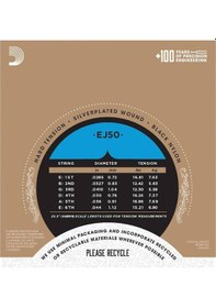 Resim D'addario Ej50 Pro-arte Hard Tension Klasik Gitar Teli 