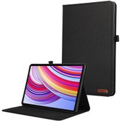 Resim Xiaomi Redmi Pad Pro 12.1 Kumaş Deri Tablet Kılıfı İçin Siyah 