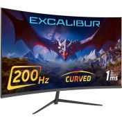 Resim Casper Excalibur M.E238FHD-G 23.8" 200HZ 1MS 300NIT (HDMI+Display Port) Curved Freesync + G-Sync FHD Monitör 