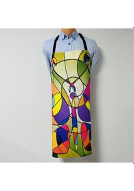 Resim Paredora Soyut Kelebek Mutfak Önlüğü 