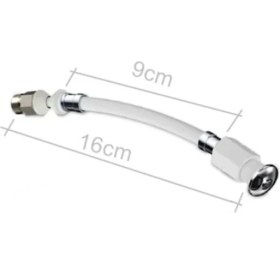 Resim Esnek Asma Klozet Taharet Çubuğu Düz Baglantı-Önden Baglantılı 