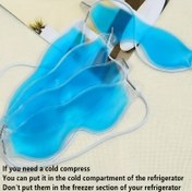Resim 1 adet Sakinleştirici Buzlu Eye Mask - Çok Fonksiyonlu Sıcak ve Soğuk Kompres Gel Uyku Maskesi, Kokusuz, Pilsiz, Rahat Tasarım, Rahatlatma ve Sağlık için, Rahatlatma Maskesi | Rahat Göz Maskesi | Esnek Çerçeve Maskesi 