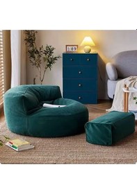 Resim Good Night Twist Yeni Nesil Kanepe & Puf & Berjer Takım Petrol Yeşili 