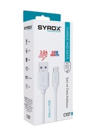 Resim Syrox Micro 1M 3.0A 18W Quick Kablo Syx-C107 Eco 