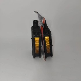Resim Ramdet 2'li Bisiklet Pedalı Reflektörlü 9-7 cm Pedal Bisiklet Sağ Sol Bilyeli Pedal Takımı 