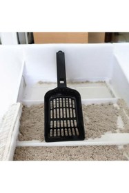 Resim shop Kedi Kumu Temizleme Küreği (Siyah) 