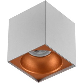 Resim Sıva Üstü Led Spot Kare Beyaz Portakal 5w 