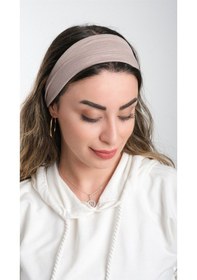 Resim Hürrem Bone Vizon Pratik Hazır Geçmeli Tesettür Bone Viskon Kumaş Sade 3007_1 Vizon 