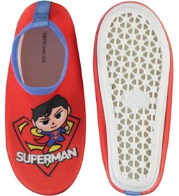 Resim Superman Baskılı Tabanlı 26-30 Numara Deniz Ayakkabısı - Kırmızı - Kırmızı / 26 