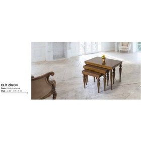 Resim Zigon Osm Elit Model Parlak Ceviz Kayın Ince Torna Ayak Itinalı P 