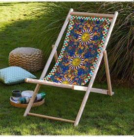 Resim Bluehomeconcept Adawall Renkli Katlanabilir Şezlong 